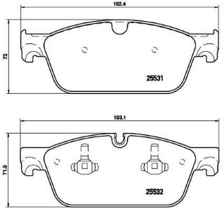 FREN BALATASI ON-(MERCEDES : M-SERISI (W166) ML 350 4-matic / VW : PHAETON / AUDI : A6 (4F2,4F5) /AUDI : A8 (4E11) 3.0 FSI) resmi