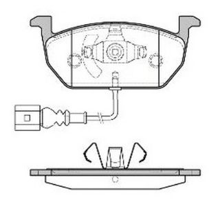 ON FREN BALATASI-KABLOLU-  (VW GOLF 13-  AUDI A3 13-16  SEAT LEON 13-) resmi