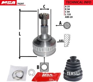 AKS KAFASI ( PEUGEOT : PARTNER CITROEN : BERLINGO 1.9 XUD9 DW8 ) 34×59×90 resmi