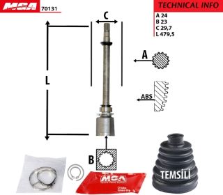 AKS KAFASI IC SAG MAFSALLI ( FIAT : GRANDE PUNTO 1.3JTD 05-- ) resmi