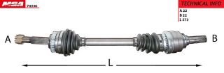 AKS SOL ( OPEL : CORSA B 1.2 1.4 1.5D 93-01 ABSLI ) resmi
