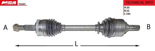 AKS KOMPLE SOL ( OPEL : CORSA C 1.4 1.7DTI / 1.3CDTI 16V 00 / COMBO 1.4 1.6 1.7DI 01-- ) resmi