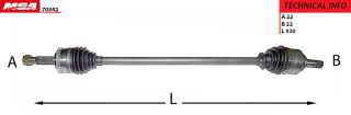AKS KOMPLE SAG ( OPEL : CORSA C 1.4 1.7DTI / 1.3CDTI 16V 00 / COMBO 1.4 1.6 1.7DI 01-- ) resmi