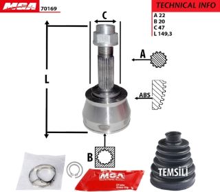 AKS KAFASI DIS-(FIAT: PALIO ALBEA 04>> "1.2 8V"  )  (22×20×47) resmi