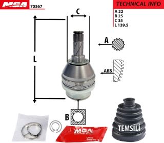 AKS KAFASI IC ( OPEL : VECTRA C 1.6 Z16XE 1.8 Z18XE 02-- ) resmi