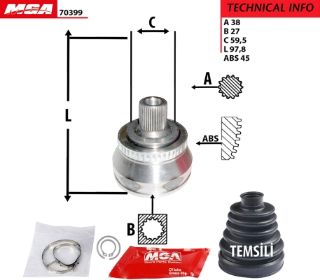 DIS AKS KAFASI (VW PASSAT 97-05  SUPERB 02-08) resmi