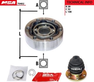 AKS KAFASI IC-(VW: PASSAT/AUDI: A4/A6 1,8 20V 1,8 T 20V ADR AEB AWT) resmi