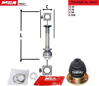 AKS KAFASI IC SAG-(VW: TRANSPORTER T5 2,5 TDI AXD AXE) resmi