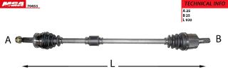 AKS KOMPLE SAG-(ABSLI)-(HYUNDAI: I20 08>11 " 1.2-1.4 BENZINLI " )  (16-15209102) resmi