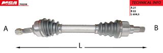 AKS SOL ( PEUGEOT : 206 1.6 TU5 1.4HDI ABSSIZ ) resmi