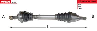 AKS SOL ( PEUGEOT : 206 1.6 16V ABSLI 48D ) resmi