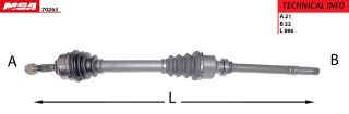 AKS SAG ( PEUGEOT : 206 1.4 1.6IE 1.4HDI ) resmi