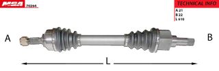 AKS SOL ( PEUGEOT : 206 CITROEN : XSARA 1.4IE ( SAGI 702044 ) resmi