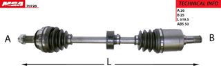 AKS KOMPLE SAG-(ABSLI)-(HONDA: CIVIC 96>00 "1.6" ) resmi