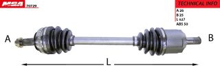 AKS KOMPLE SAG-(ABSLI)-(HONDA: CIVIC 96>00 "1.4-1.5" ) resmi