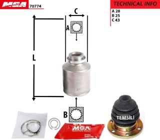 AKS KAFA IC SAG-(KIA: SORENTO 02>05  )   (28×25×43) resmi