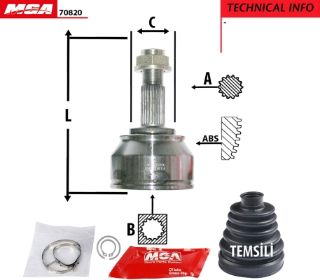 AKS KAFASI DIS SAG-SOL ABSSIZ - (FIAT: DOBLO MPV-KAMYONET/ SW 1.6MJTD 10- \ BRAVO II  1.6MJTD-1.9MJTD  07- \ STILO 1.9JTD  01-08) (LANCIA: DELTA III 1.4-1.6MJTD 08-)  (25×26×51mm) resmi