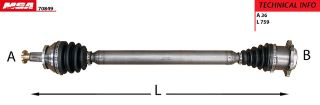 AKS KOMPLE SAG-(VW: POLO/SKODA: FABIA/SEAT: CORDOBA/IBIZA  1,4 TDI) resmi