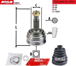 AKS KAFASI DIS-(VW: POLO CLASSIC/CADDY  1,6 1,9 AFT 1Y) resmi