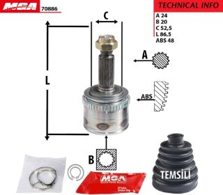 AKS KAFA DIS-(ABSLI)-(HYUNDAI. I10 08>11 "BENZINLI" ) resmi