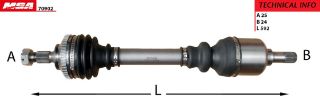 AKS SOL KOMPLE ABS - ( PEUGEOT: 206 GTI 1.6HDI EW10J4 ) resmi