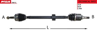 AKS KOMPLE SAG (TOYOTA: COROLLA-AURIS 1.6 VVTI BENZINLI MAN.-OTOM. 13>16 / COROLLA 1.6 MAN.-OTOM. 16> ) resmi