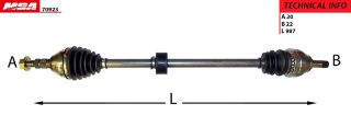 AKS SAG ( OPEL : VECTRA C 1.6 1.8 ) resmi