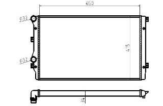 SU RADYATORU-MEKANIK (VW CADDY 04-11 GOLF 04-09  PASSAT 06-15  AUDI A3 04-08  SEAT LEON 06-13) resmi