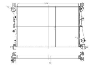 SU RADYATORU MEKANIK (FIAT : EGEA 1.3 MJT  2015- ) 621×416×34 resmi