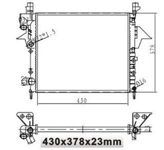 SU RADYATORU MEKANİK ( RENAULT : TWINGO 1.2 93 ) 430×378×23 resmi