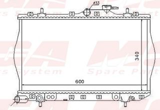 SU RADYATORU M/T BRAZING (HYUNDAI:ACCENT 1.3 1.5 95-00 ) resmi