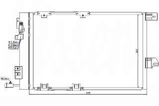 KLIMA RADYATORU KONDENSER-(OPEL: ASTRA G ZAFIRA 98-02 ) resmi