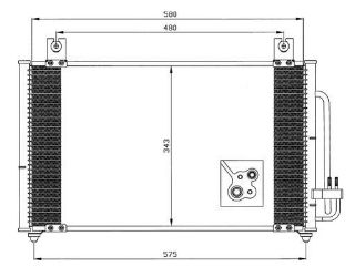 KLIMA RADYATORU-(KIA: RIO 00>05  "1.3-1.5" ) resmi