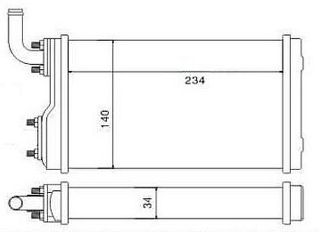 KALORIFER RADYATORU MEKANİK ( FIAT : M131 ) 140×234×34 resmi