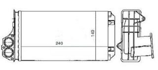 KALORIFER RADYATORU MEKANİK ( PEUGEOT : 206 CITROEN : XSARA-- 08 TUM MODDELER ) 240×140 resmi