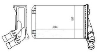 KALORIFER RADYATORU MEKANİK ( PEUGEOT : 306 CITROEN : XSANTIA XSARA ZX ) 234×157 resmi