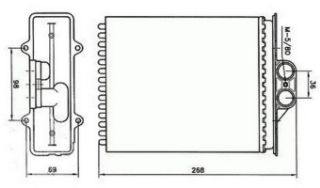 KALORIFER RADYATORU MEKANİK ( OPEL : VECTRA B AC ) 205×174×42 resmi