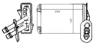 KALORIFER RADYATORU (VW GOLF 98-06  AUDI A3 97-03  SEAT LEON 00-06  SKODA OCTAVIA 97-11) resmi