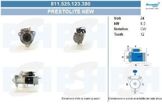 MARŞ MOTORU 24V 5,5 KW 12 DIS VOLVO FH400-420-440-460-480-500-520-540  - FH16 540 03>  - FM12 - FM360-380-400-420-440-460   D13-D16 resmi