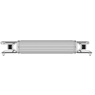 X TURBO RADYATÖRÜ İNTERCOOLER GRANDE PUNTO 05 LİNEA 07 1.3 MTJ 70 CV 450X100X52 resmi