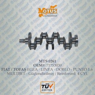 KRANK MİLİ DOBLO-LİNEA-EGEA 1.6 MULTIJET resmi