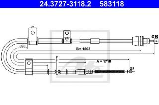 EL FREN TELİ ARKA SOL BENZIN ELANTRA 01-03 resmi