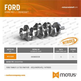 KRANK MİLİ FORD YENI KASA TRANSİT V363 2.0 TDCI PANTHER 17>  (GUCLENDIRILMIS) resmi