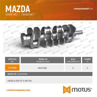KRANK MİLİ MAZDA 2500TD 12V - RANGER 2,5D resmi