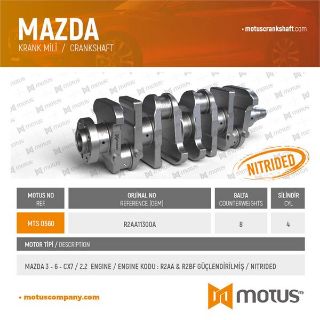 KRANK MİLİ MAZDA 3-6 2,2 2007-2013 CX7 / 2.2 DIZEL / MOTOR KODU : R2AA & R2BF resmi