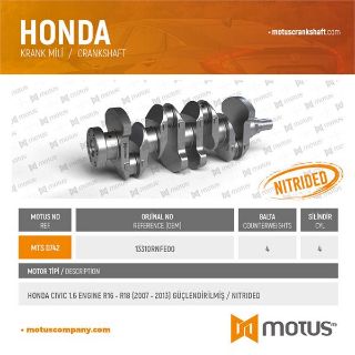 KRANK MİLİ HONDA CİVİC 1.6 R16 - R18 07->13 - 4 BALTA resmi