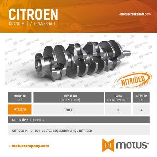 KRANK MİLİ KOMPLE 107 206 1.4 HDI 207 307 1007 05> 1.4 HDI BİPPER / C1 05> 1.4 HDI MT C2 02> 1.4 HDI C3 (DV4TED4)(1.4HDI 16V) NEMO 1.4 HDI / FİESTA V CBK 04>08 01>08- 1.4 TCDİ  FUSİON 02>12 01>12 1.4TDCI resmi