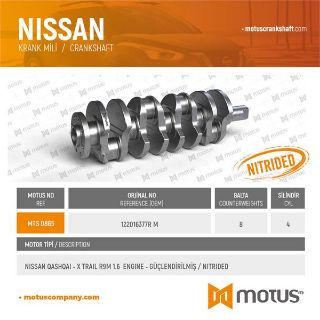 KRANK MİLİ RENAULT MEGANE - FLUENCE - CAPTUR - ESPACE - TALISMAN - SCENİC / R9M 1.6 DIZEL MOTOR - GÜÇLENDIRILMIS resmi