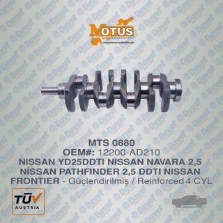 KRANK NİSSAN NAVARA 2,5 SKYSTAR YD25 PARTHFINDER 2,5 DDTI 12200 AD210 resmi