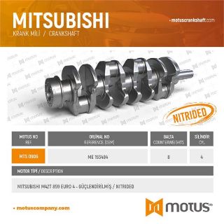 KRANK MİLİ (8 BALTA) MİTSUBİSHİ M42T FE859 EURO 4 GUCLENDIRILMIS (NITRIDED) resmi